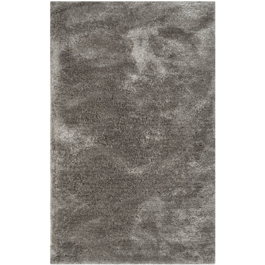 SAFAVIEH South Beach Shag SBS562B Handmade Silver Rug Image 1