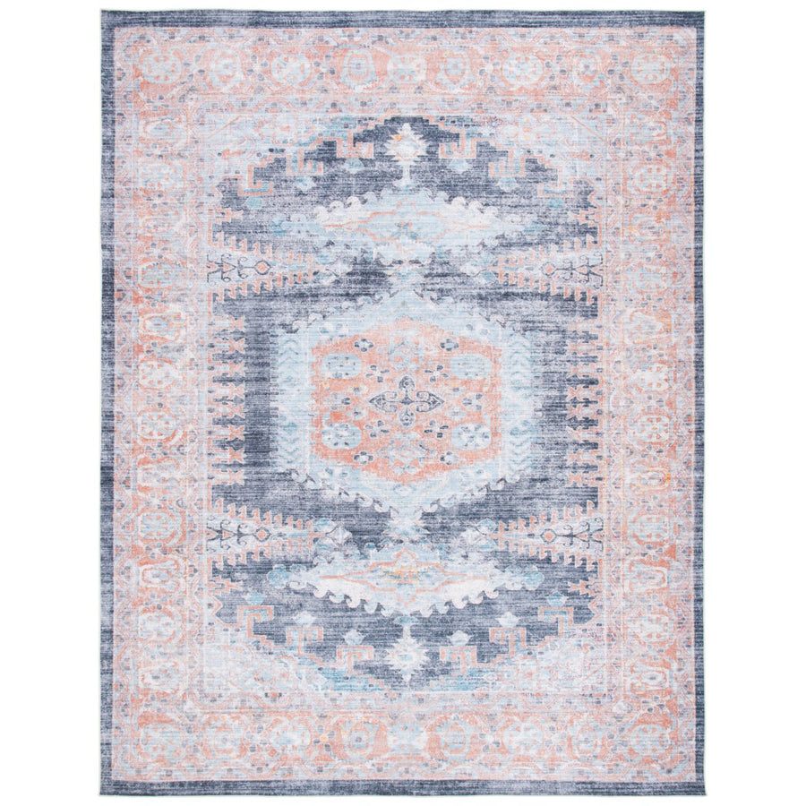 SAFAVIEH Serapi Collection SEP382P Terracotta / Blue Rug Image 1