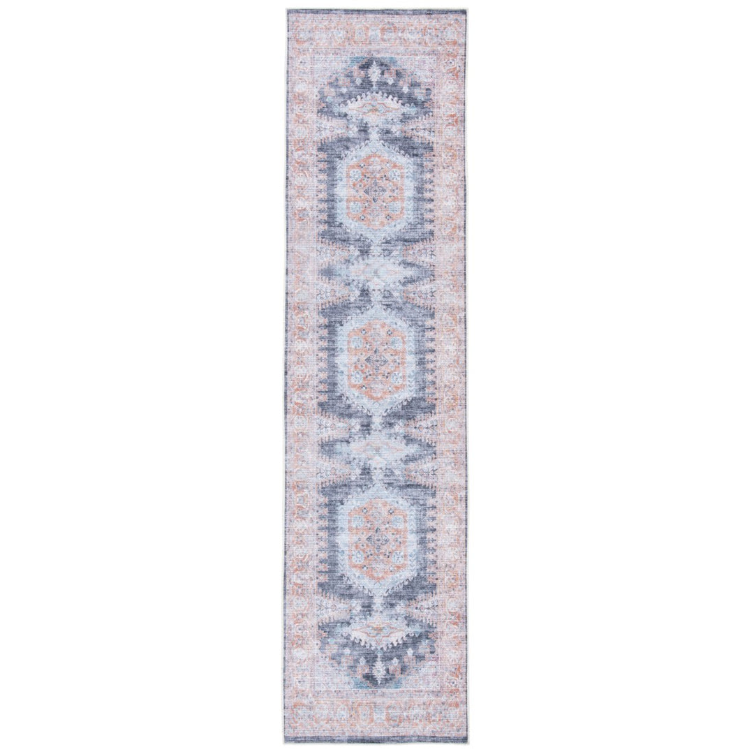 SAFAVIEH Serapi Collection SEP382P Terracotta / Blue Rug Image 5