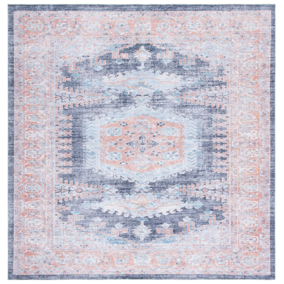 SAFAVIEH Serapi Collection SEP382P Terracotta / Blue Rug Image 6