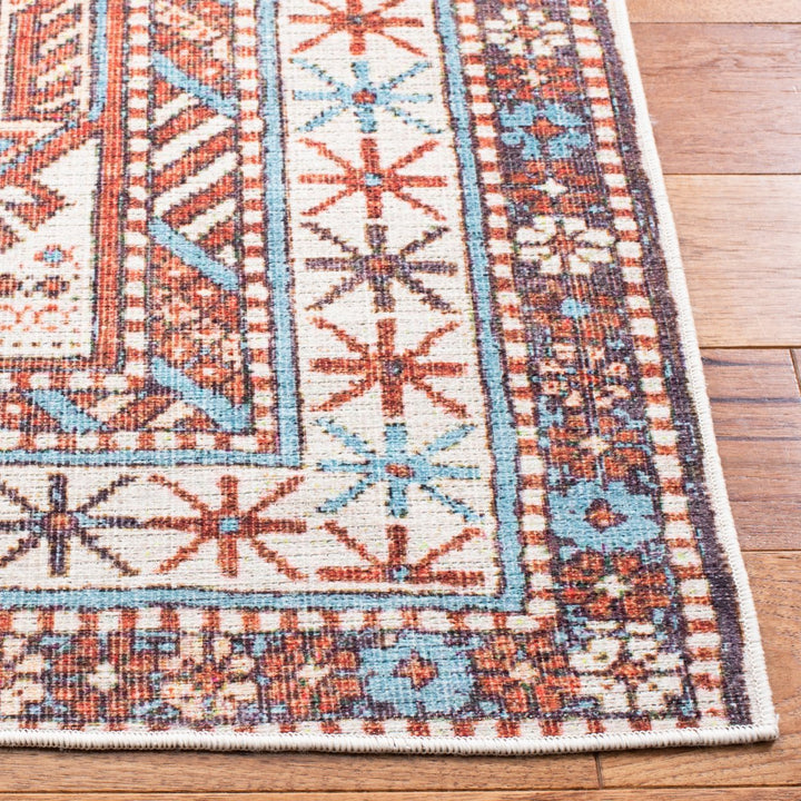 SAFAVIEH Serapi Collection SEP383J Light Blue / Brown Rug Image 3