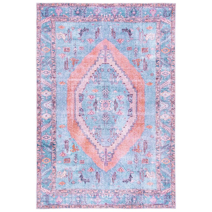 SAFAVIEH Serapi Collection SEP356J Light Blue / Beige Rug Image 10