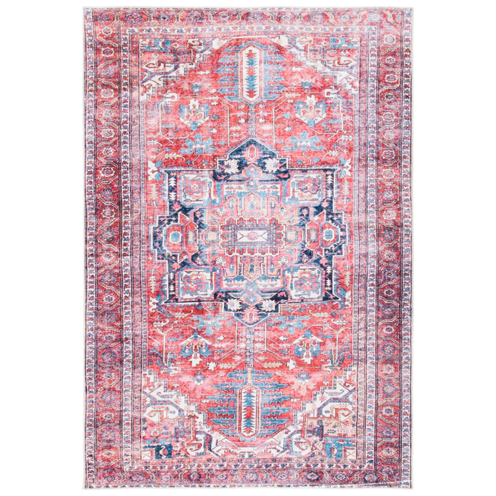 SAFAVIEH Serapi Collection SEP389Q Red / Navy Rug Image 10