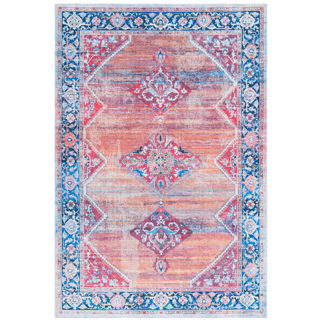 SAFAVIEH Serapi Collection SEP376P Rust / Navy Rug Image 1