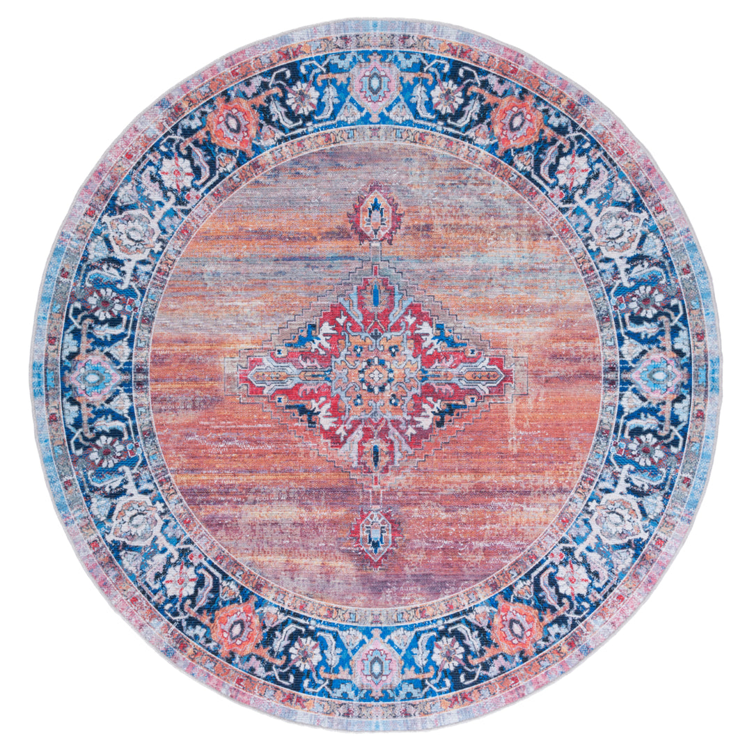 SAFAVIEH Serapi Collection SEP376P Rust / Navy Rug Image 4