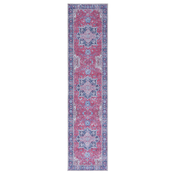 SAFAVIEH Serapi Collection SEP323Q Red / Navy Rug Image 5