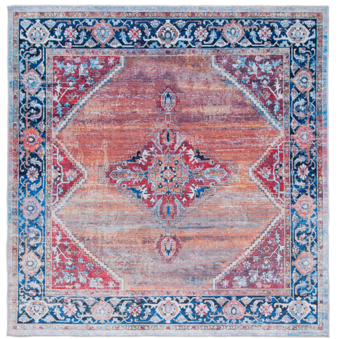 SAFAVIEH Serapi Collection SEP376P Rust / Navy Rug Image 6