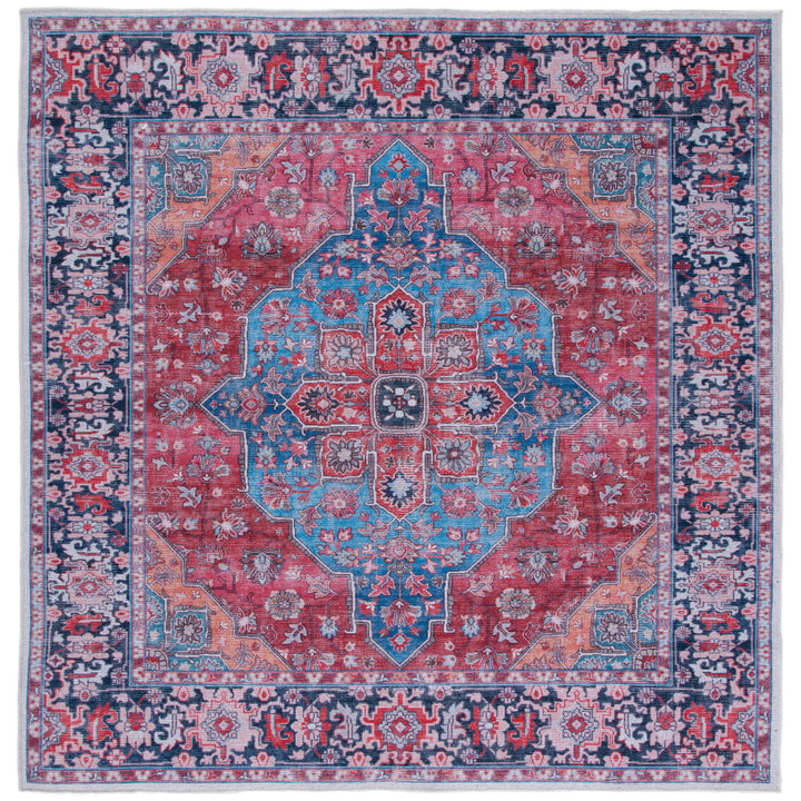 SAFAVIEH Serapi Collection SEP369M Blue / Rust Rug Image 5