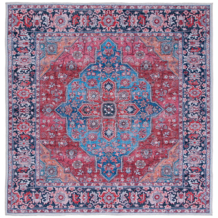 SAFAVIEH Serapi Collection SEP369M Blue / Rust Rug Image 1