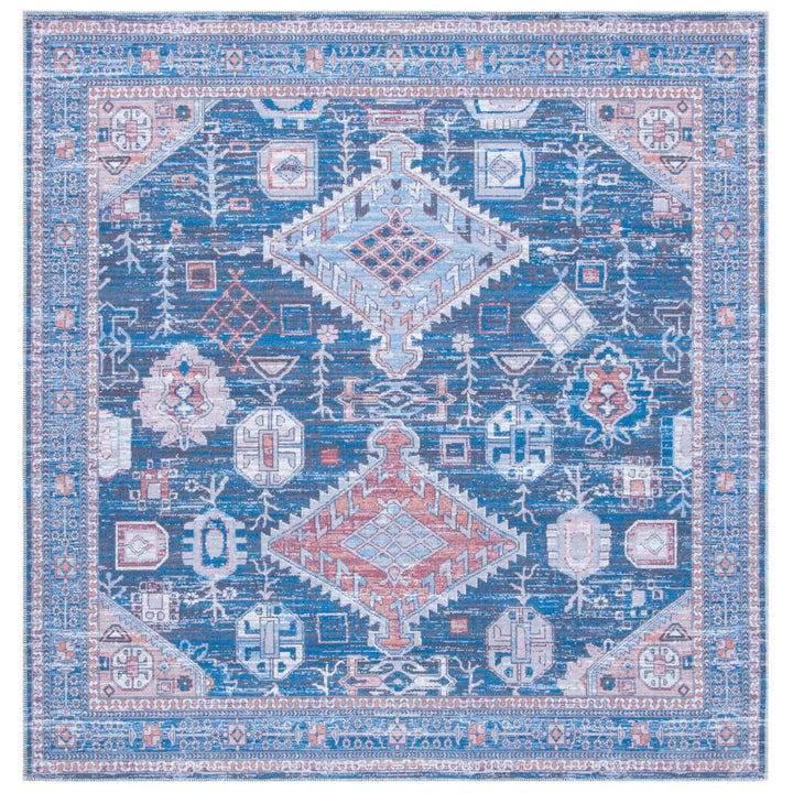 SAFAVIEH Serapi Collection SEP513M Blue / Ivory Rug Image 4