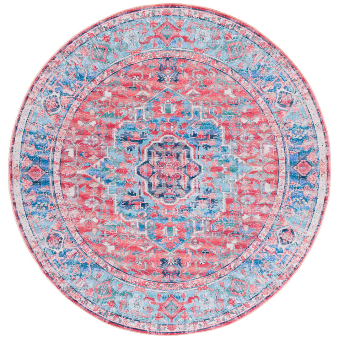 SAFAVIEH Serapi Collection SEP518J Light Blue / Red Rug Image 5