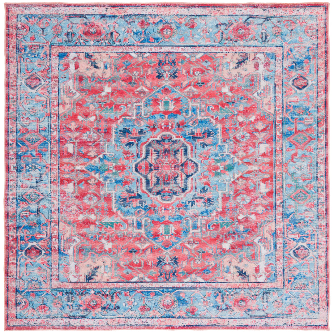 SAFAVIEH Serapi Collection SEP518J Light Blue / Red Rug Image 7