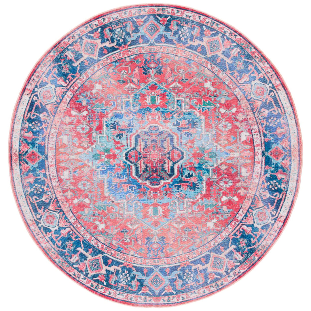 SAFAVIEH Serapi Collection SEP518M Navy / Red Rug Image 1