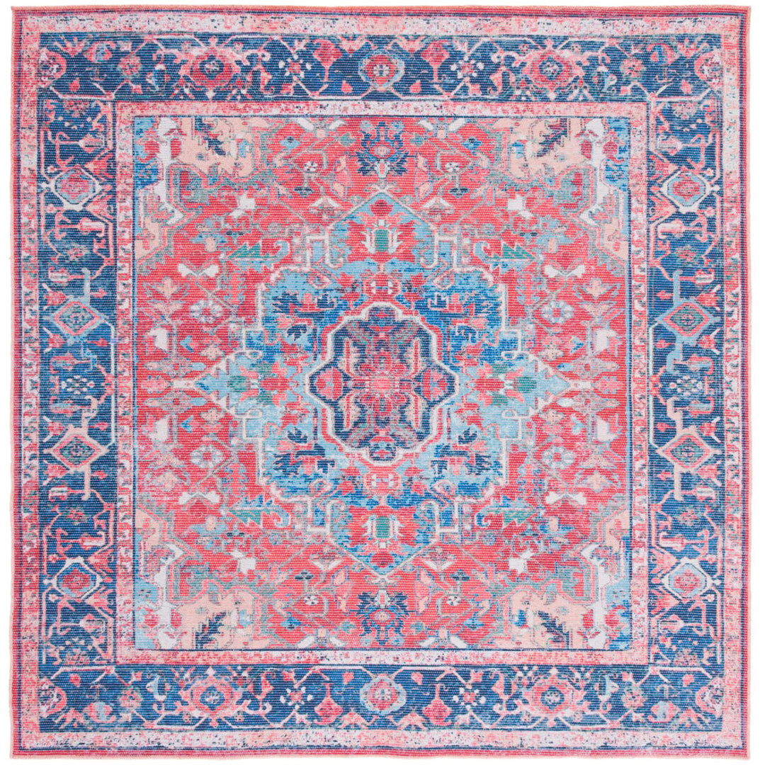 SAFAVIEH Serapi Collection SEP518M Navy / Red Rug Image 1