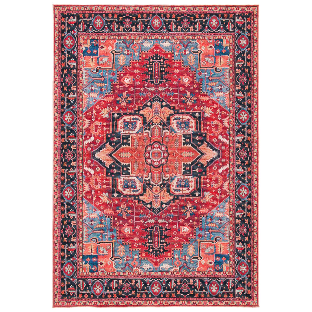 SAFAVIEH Serapi Collection SEP534Q Red / Blue Rug Image 3