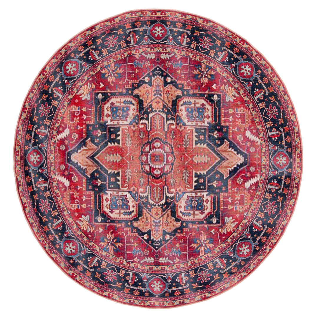 SAFAVIEH Serapi Collection SEP534Q Red / Blue Rug Image 4