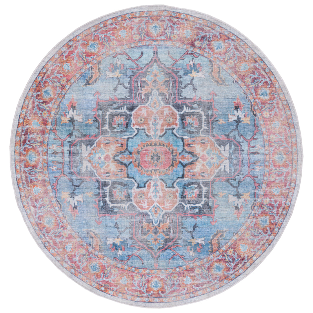 SAFAVIEH Serapi Collection SEP537M Blue / Ivory Rug Image 3