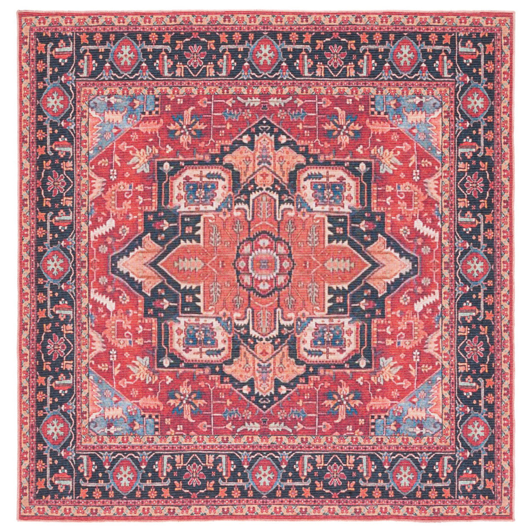 SAFAVIEH Serapi Collection SEP534Q Red / Blue Rug Image 5