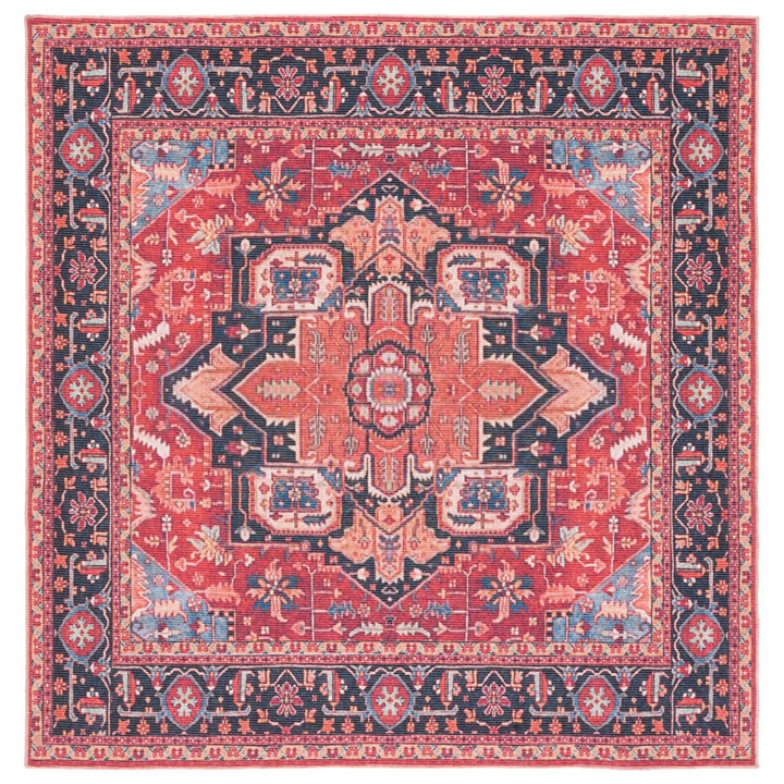 SAFAVIEH Serapi Collection SEP534Q Red / Blue Rug Image 5