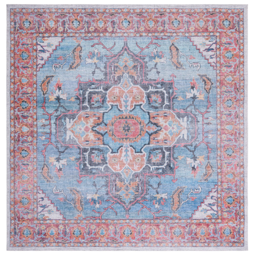 SAFAVIEH Serapi Collection SEP537M Blue / Ivory Rug Image 5