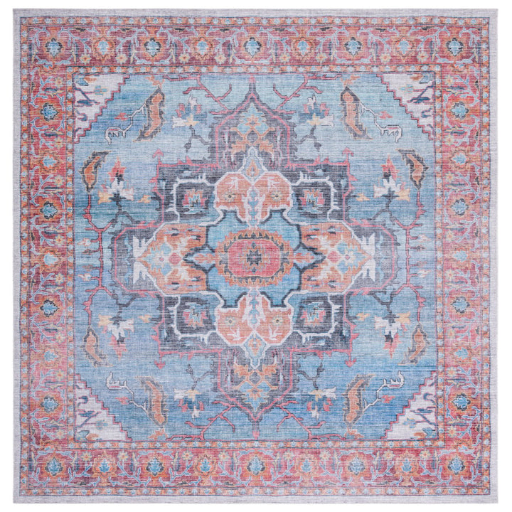 SAFAVIEH Serapi Collection SEP537M Blue / Ivory Rug Image 1