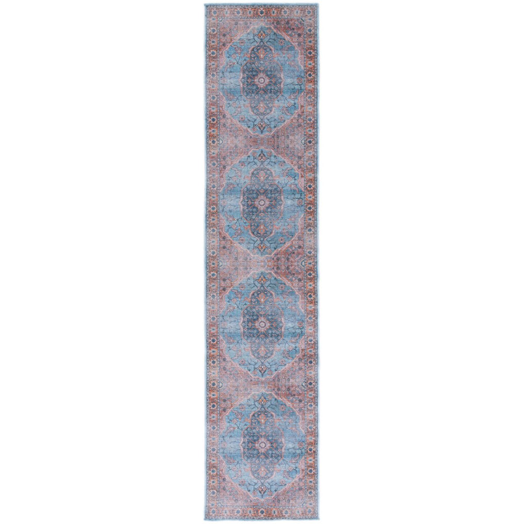 SAFAVIEH Serapi Collection SEP540M Blue / Orange Rug Image 5