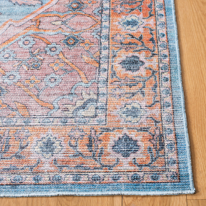 SAFAVIEH Serapi Collection SEP540M Blue / Orange Rug Image 7