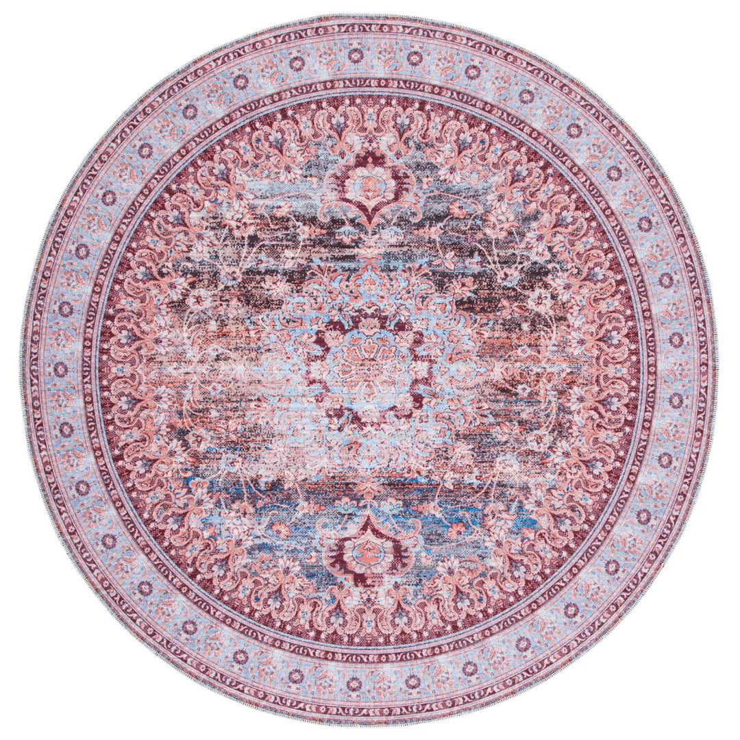 SAFAVIEH Serapi Collection SEP550K Light Blue / Red Rug Image 4