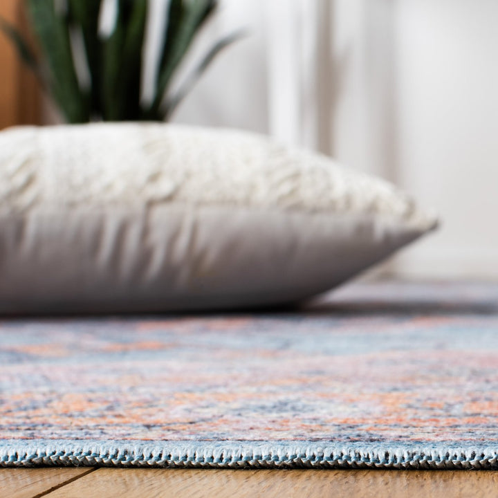 SAFAVIEH Serapi Collection SEP540M Blue / Orange Rug Image 8