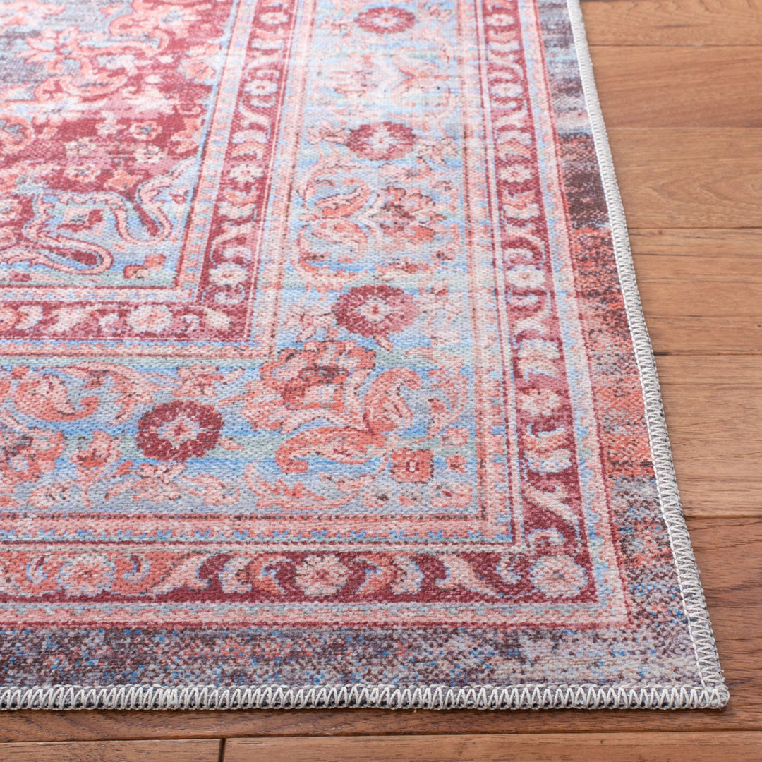 SAFAVIEH Serapi Collection SEP550K Light Blue / Red Rug Image 6