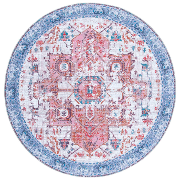 SAFAVIEH Serapi Collection SEP553P Rust / Blue Rug Image 4