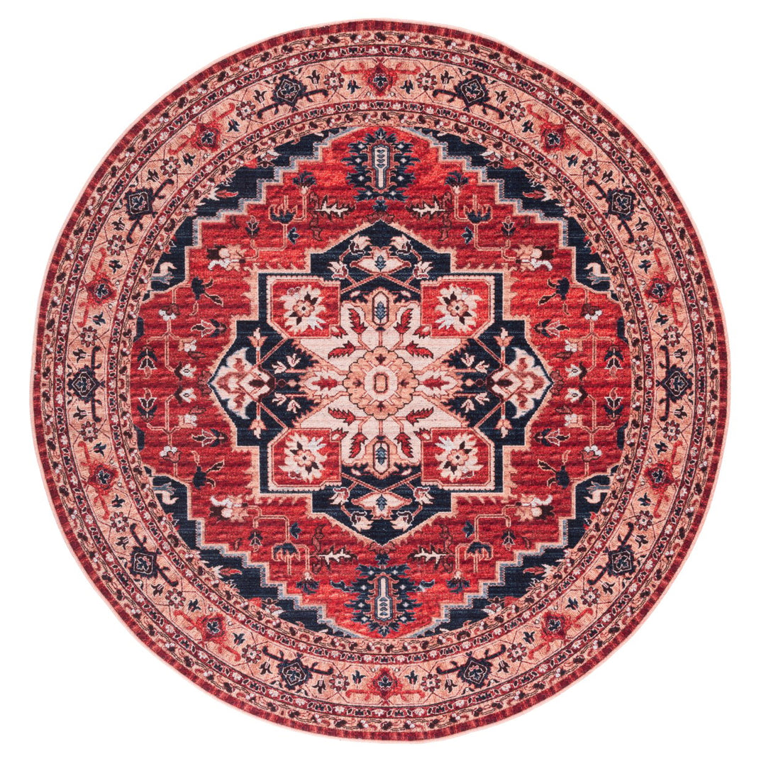 SAFAVIEH Serapi Collection SEP557Q Red / Beige Rug Image 4