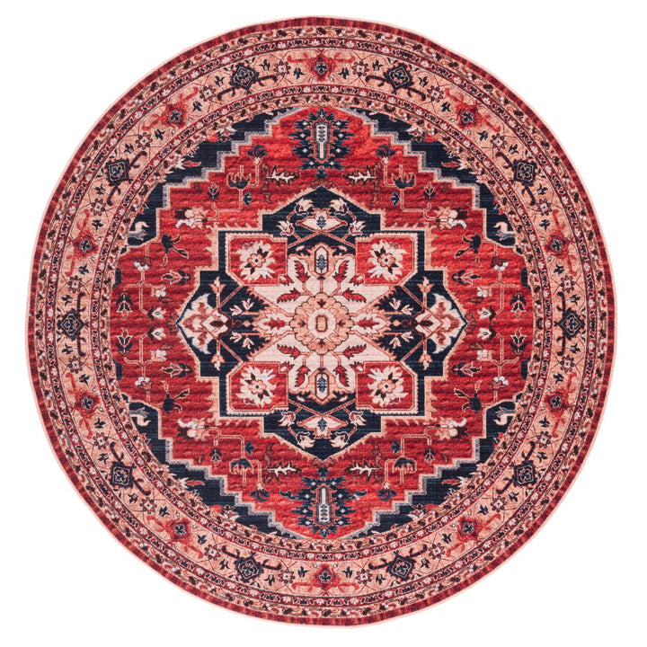 SAFAVIEH Serapi Collection SEP557Q Red / Beige Rug Image 1