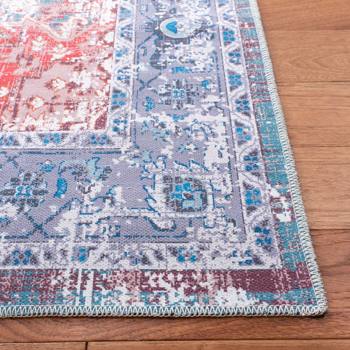 SAFAVIEH Serapi Collection SEP553P Rust / Blue Rug Image 5