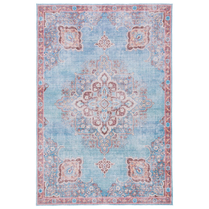 SAFAVIEH Serapi Collection SEP580M Blue / Brown Rug Image 1