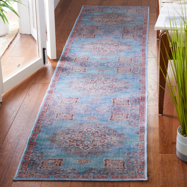 SAFAVIEH Serapi Collection SEP580M Blue / Brown Rug Image 3