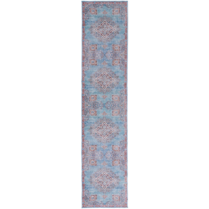 SAFAVIEH Serapi Collection SEP580M Blue / Brown Rug Image 5