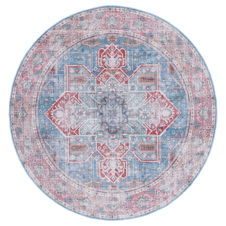 SAFAVIEH Serapi Collection SEP582M Blue / Rust Rug Image 4