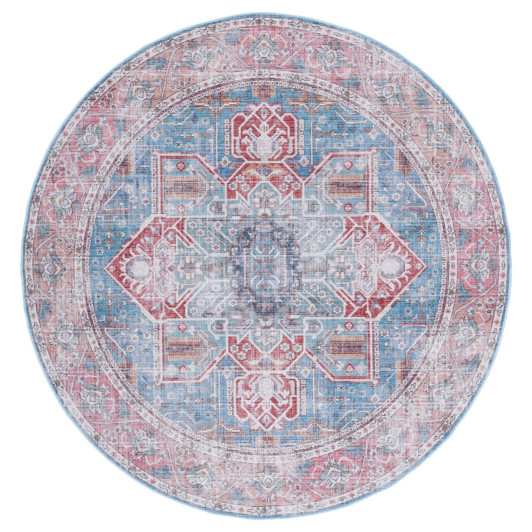 SAFAVIEH Serapi Collection SEP582M Blue / Rust Rug Image 1