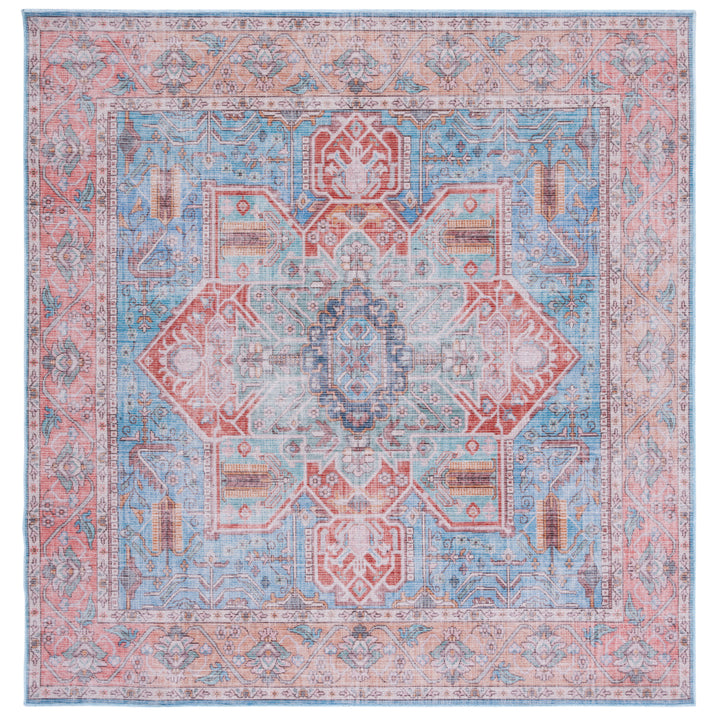 SAFAVIEH Serapi Collection SEP582M Blue / Rust Rug Image 6