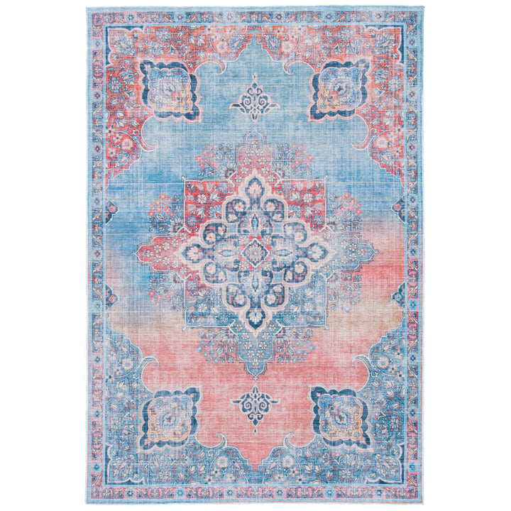 SAFAVIEH Serapi Collection SEP580Q Red / Blue Rug Image 1