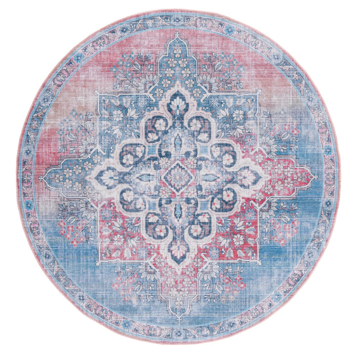 SAFAVIEH Serapi Collection SEP580Q Red / Blue Rug Image 4