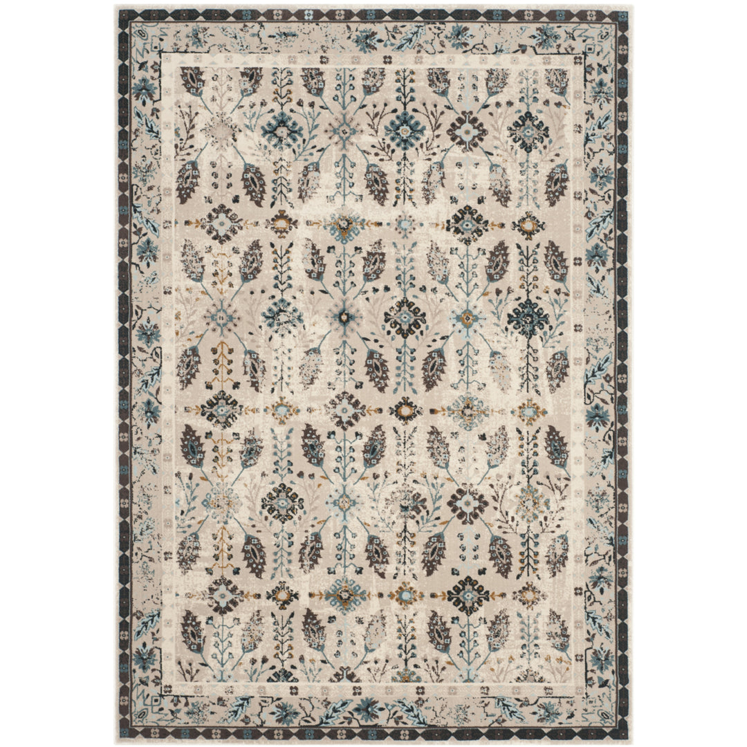 SAFAVIEH Serenity Collection SER208D Cream / Turquoise Rug Image 1