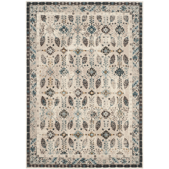 SAFAVIEH Serenity Collection SER208D Cream / Turquoise Rug Image 4
