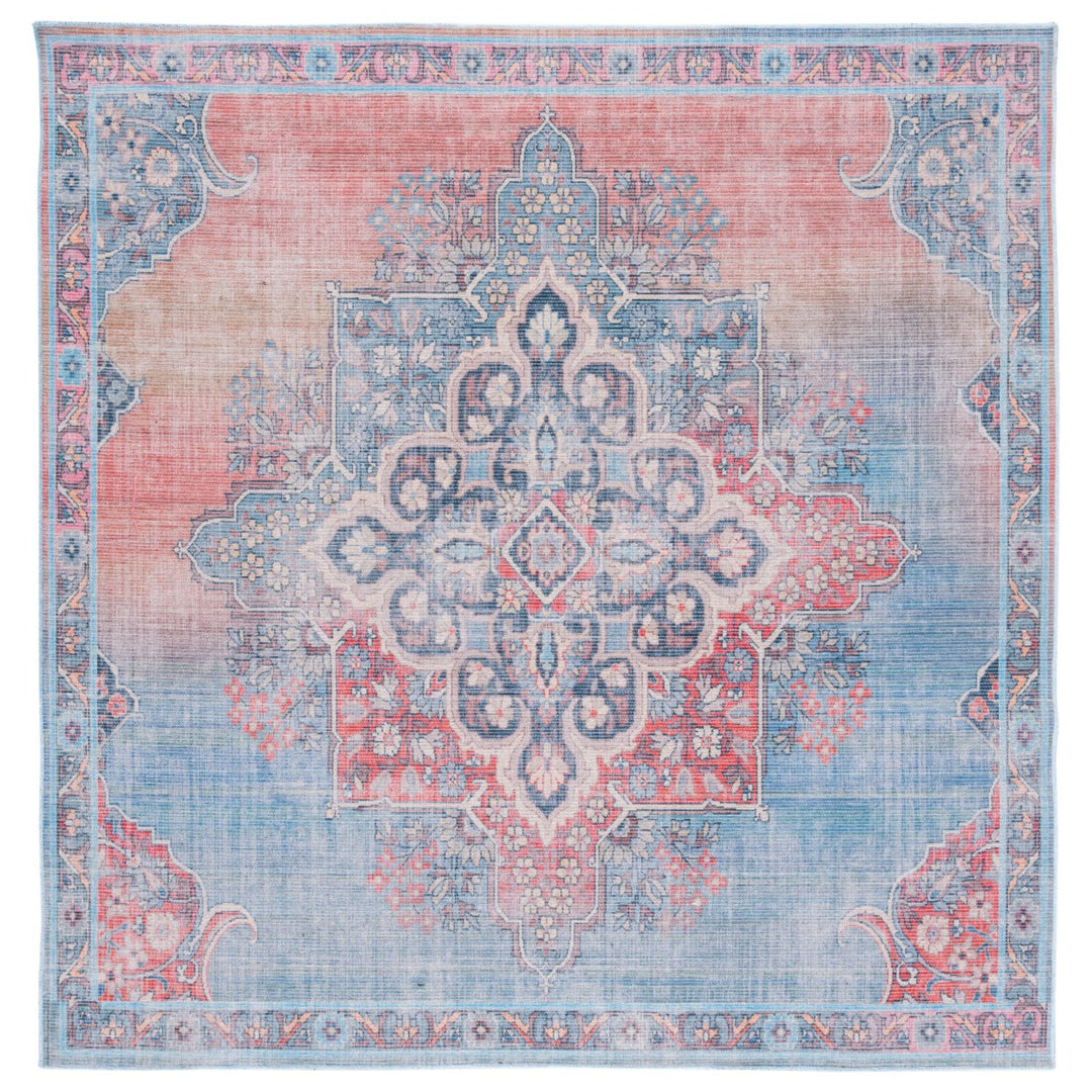 SAFAVIEH Serapi Collection SEP580Q Red / Blue Rug Image 6