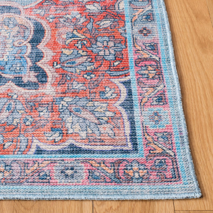 SAFAVIEH Serapi Collection SEP580Q Red / Blue Rug Image 7