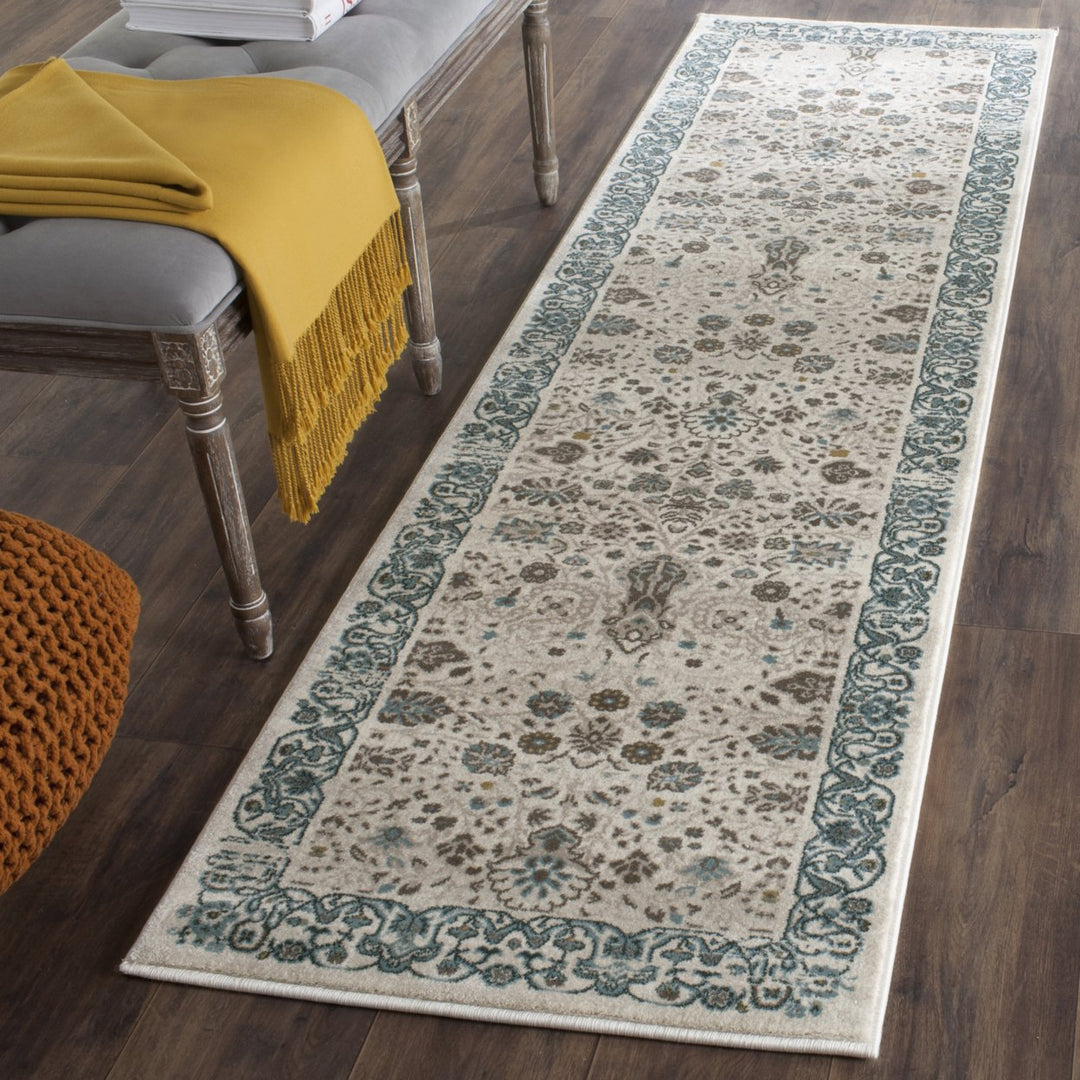 SAFAVIEH Serenity Collection SER213D Beige / Blue Rug Image 2