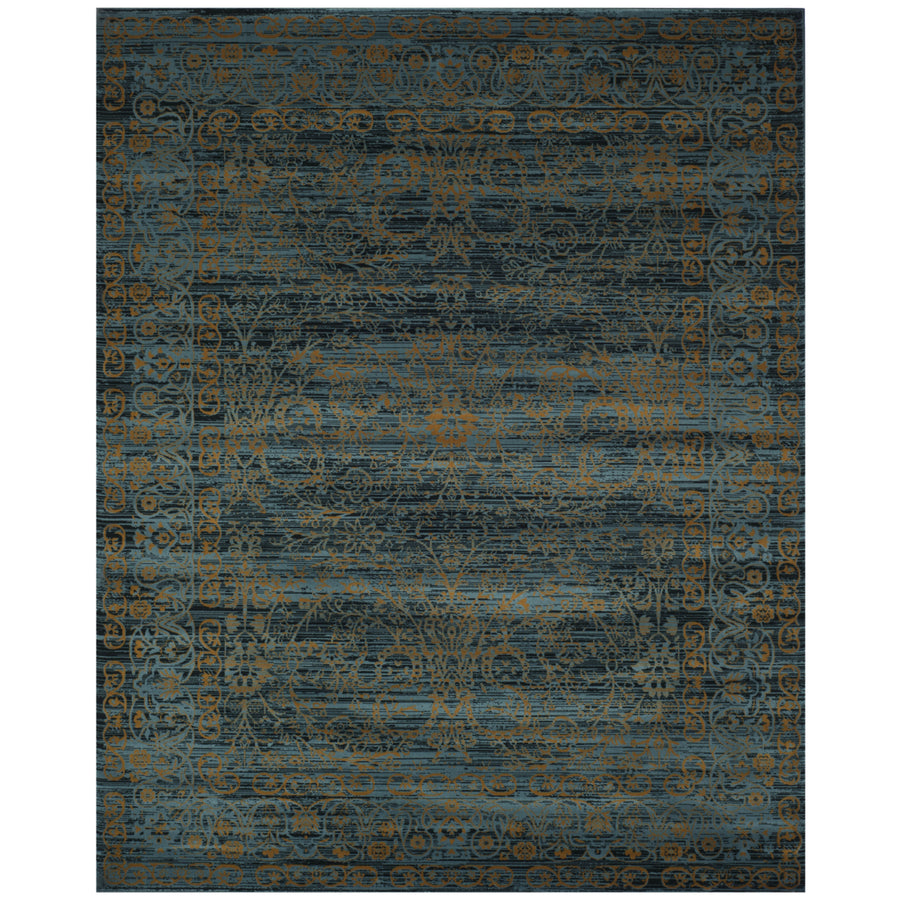 SAFAVIEH Serenity Collection SER214C Turquoise / Gold Rug Image 1