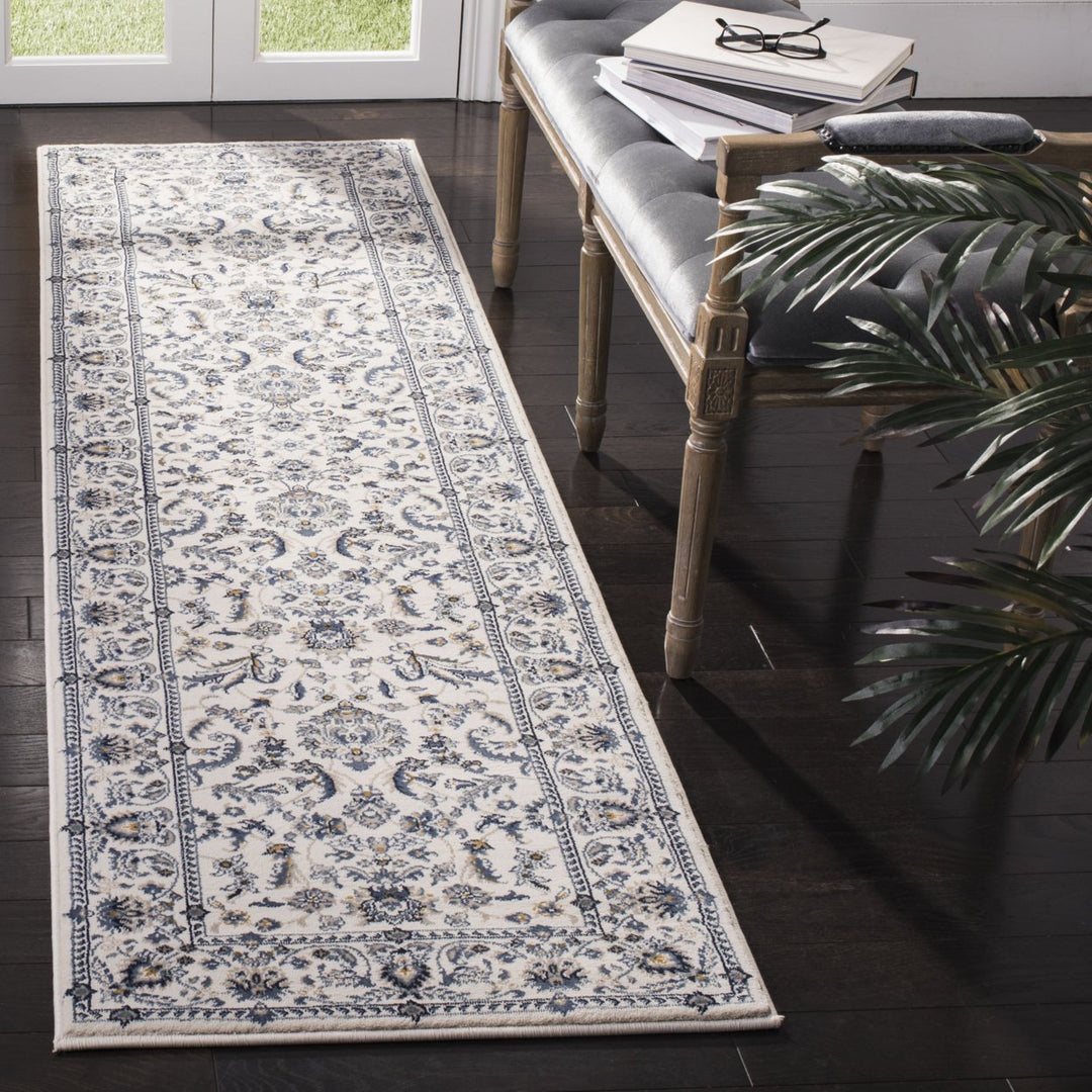 SAFAVIEH Serenity Collection SER216G Ivory / Blue Rug Image 3