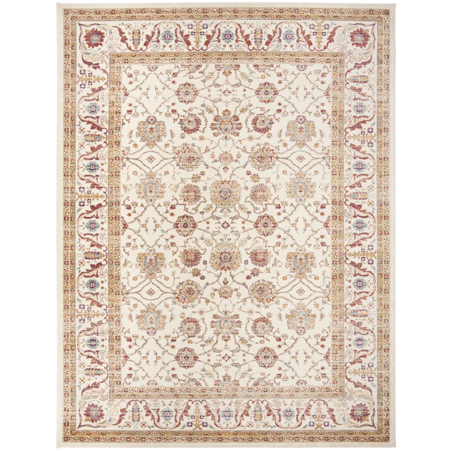 SAFAVIEH Sevilla Collection SEV811B Ivory/Multi Rug Image 1